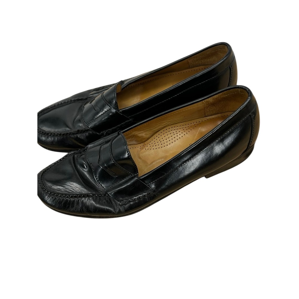 Cole Haan Mens Penny Loafers Black Leather‎ Dress Shoes Size 13 D - Picture 4 of 12